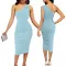 Sexy and fashionable solid color single shoulder women's dress