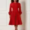 Fashion V-neck Drawstring Pleated Large Hem Large Size African Dresses