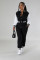 New Fashion Baseball Suit Set Spliced Single breasted Two Piece Set
