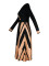 Sexy Fashion Plus Size Digital Printed V-Neck Midi Sleeve Dresses