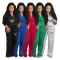 Fashion padded thickened sportswear loose plus size sweater two-piece set