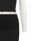 Fashion Solid Color Round Neck Sleeveless Top Flip Waist Skirt Set