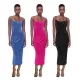 Fashion Halter Pleated Temperament Beauty Back Cross Sexy Dresses