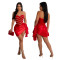 Sexy Sheath Irregular Solid Color Hot Rhinestone Short Dresses