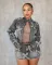 Hot selling denim embroidered short skirt jacket set