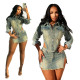 Fashion Casual Stretch Denim Suit