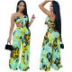 Fashion Casual Slim Lacing Waistless Two Piece Set