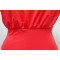 Fashion V-neck short-sleeved temperament Slim back split dresses