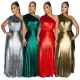 Fashion Slant Neck Sleeveless Slimming Pressure Pleat Dress