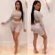 Fashion Long Sleeve Sequin Pants Set