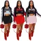 Fashion Casual Vintage Biker Baseball Jersey Zipper Skirt Two Piece Set