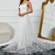 Fashion Three-dimensional Embroidery Net Halter Wedding Dresses