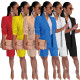 Fashion blazer shorts two-piece set