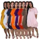 Sexy Large Tee Lantern Dress Short Sleeve Dresses