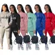 Printed Sportswear Slim Fashion Casual 2 Piece Set