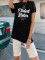 Fashion Casual Large Size Letter Printed Short Sleeve Large Size T-Shirt