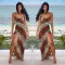 Sexy Tiger Print Halter Dress