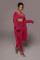 Fashionable Woolen Jacket Pocket 3 Piece Set