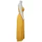 Fashion Sleeveless Wrap Split Long Dress Polka Dot Two Sets