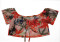 Fashion Printed Lace Up Sexy High Split Half Skirt Beach Dress Set