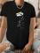 Fashion Casual Big Size Letter Printed Round Neck Short Sleeve T-Shirt