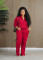 Fashion padded thickened sportswear loose two-piece set