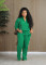 Fashion padded thickened sportswear loose two-piece set