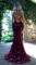 Sexy V-Neck Halter Sequined Gown Dresses