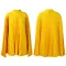 Stylish loose cape pressed pleated plus size bat sleeve dress