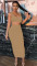 Fashion Threaded Vest Slim Half Body Skirt Sexy Set