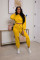 Fashion solid color thickened autumn and winter casual wear suit