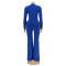 Fashion tight v-neck sexy long sleeve jumpsuit
