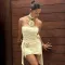 Sexy Halter Hanging Neck V-Neck Dresses
