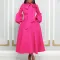 New Bubble Sleeves Bowtie Tie Large Skirt Hem High Waist Dress European and American Dresses