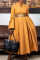 Fashionable large swing skirt with large flared sleeves dress