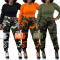 Fashionable women's camouflage cotton ankle workwear pants
