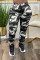 Fashionable women's camouflage cotton ankle workwear pants