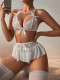 Sexy and fun lingerie (lace+mesh) with T-pants