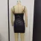 Sexy camisole waist slimming and buttocks wrapped women's dress