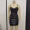 Sexy camisole waist slimming and buttocks wrapped women's dress
