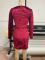 Long sleeved sequin slim fit buttocks tight fitting banquet dress dress