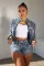 Hot selling embroidered cross shorts stretch set