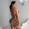 Swimming suit colorful printed dress