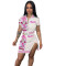 Button thread printed personalized dress set