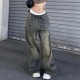 Street style spicy girl trend American straight leg casual pants