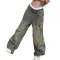 Street style spicy girl trend American straight leg casual pants