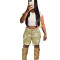 Fashionable casual camouflage trend printed sports shorts TROUSERS