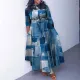 New Fashion, Elegant and Elegant Style, Printed Binding, Large Hem, Large Size Foreign Trade Dress