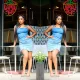 Sexy backless suspender with buttocks wrapped, mid length slim fit, raw edge denim dress