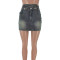 New Women's Spring/Summer Slim Fit Fashion High Elastic Wrapped Hip Denim Short Skirt